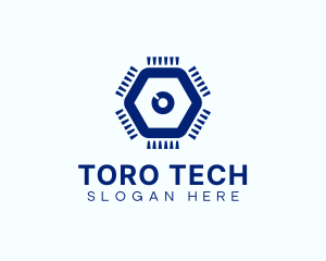 Tech Lens Microchip logo design