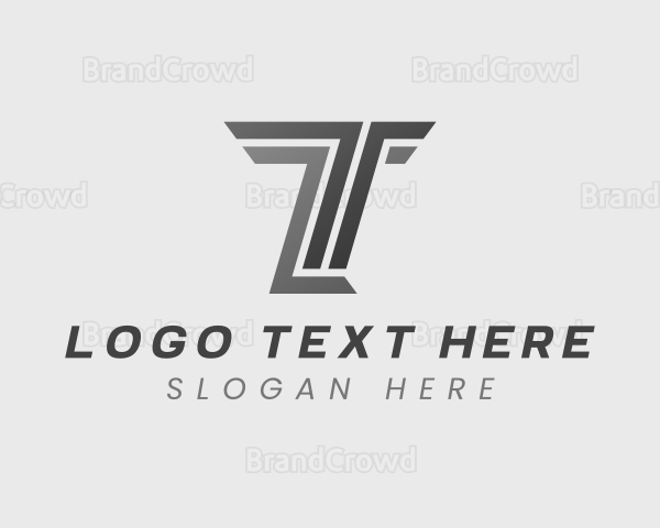 Logistics Transport Letter T Logo