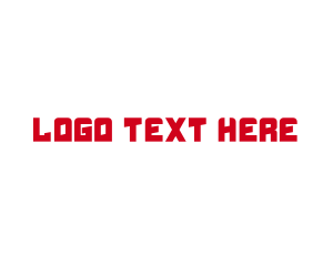 Text - Automotive Red Text Font logo design