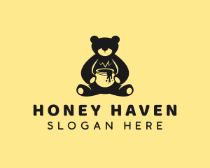 Honey Teddy Bear logo design