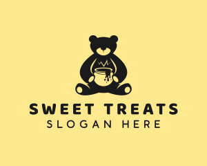 Honey Teddy Bear logo design