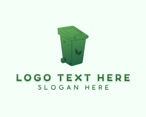 Recycling Bin - Eco Trash Sanitation logo design