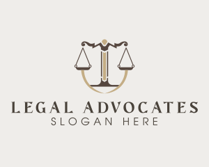 Legal Scale Justice logo design