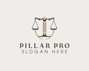 Legal Scale Justice logo design