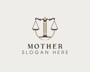 Legal Scale Justice logo design