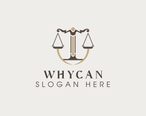 Pillar - Legal Scale Justice logo design