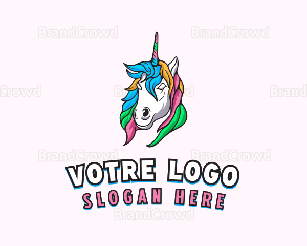 Pride Mythical Unicorn Logo