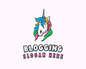 Pride Mythical Unicorn  Logo