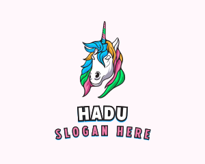 Pride Mythical Unicorn  Logo