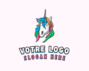 Pride Mythical Unicorn  Logo