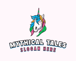 Pride Mythical Unicorn  logo design