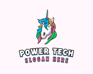Transgender - Pride Mythical Unicorn logo design
