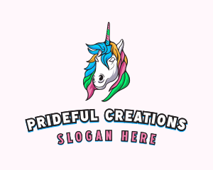 Pride - Pride Mythical Unicorn logo design