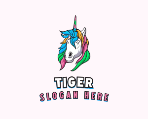 Gaming - Pride Mythical Unicorn logo design
