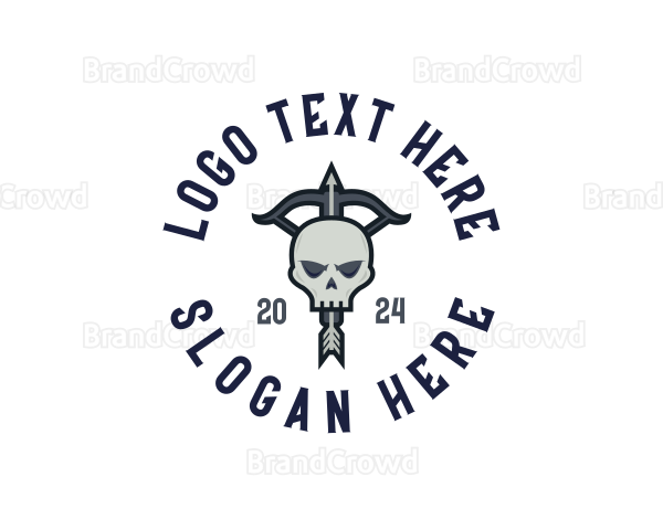 Weapon Archer Skull Logo