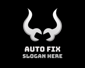 Mechanic - Bull Horn Mechanic Maintenance logo design