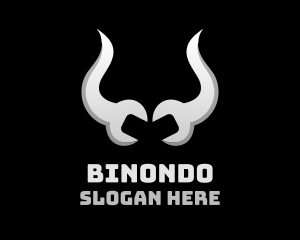 Bull Horn Mechanic Maintenance  logo design