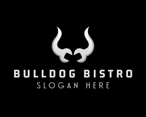 Bull Horn Mechanic Maintenance  logo design