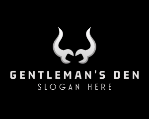 Bull Horn Mechanic Maintenance  logo design