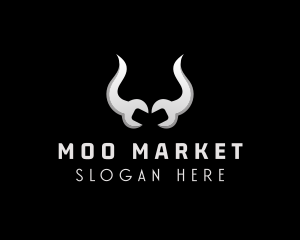 Bull Horn Mechanic Maintenance  logo design