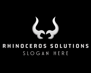 Bull Horn Mechanic Maintenance  logo design