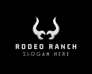 Bull Horn Mechanic Maintenance  logo design