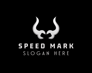 Bull Horn Mechanic Maintenance  logo design