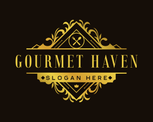 Elegant Restaurant Cuisine logo design