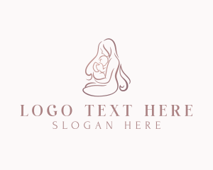 Postnatal - Mother Parenting Baby logo design