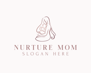 Postnatal - Mother Parenting Baby logo design