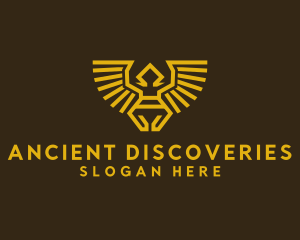 Archeology - Native Bird Symbol logo design