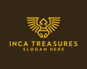 Inca Bird Symbol logo design