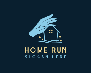 Magic Home Hand logo design