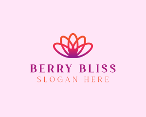 Yoga Gradient Flower logo design