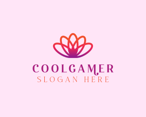 Yoga Gradient Flower logo design