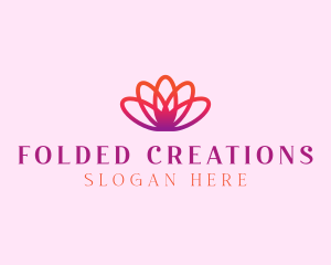 Yoga Gradient Flower logo design