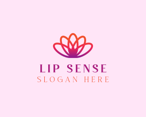 Yoga Gradient Flower logo design