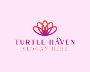 Yoga Gradient Flower logo design