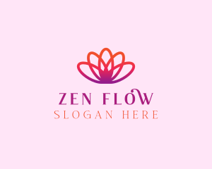 Yoga - Yoga Gradient Flower logo design