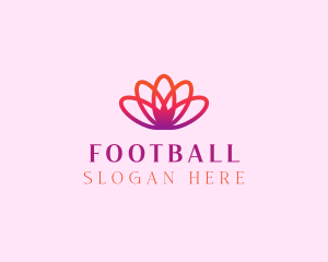 Simple - Yoga Gradient Flower logo design