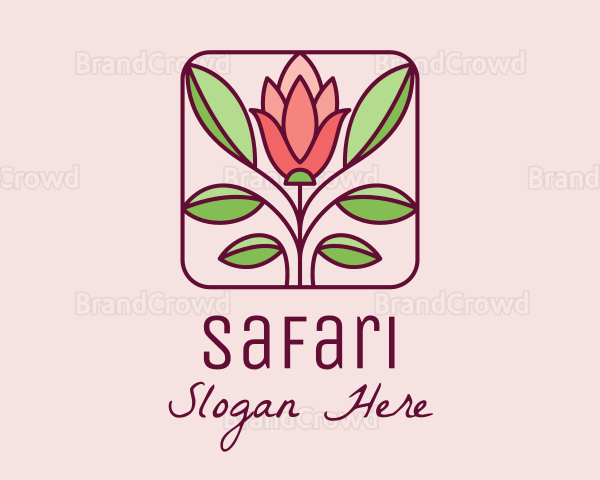 Elegant Flower Garden Logo