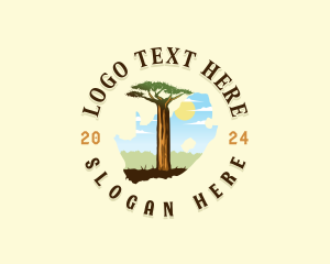 Map - Baobab Tree Africa logo design