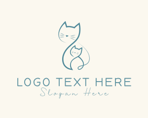 Cat - Pet Baby Vet logo design