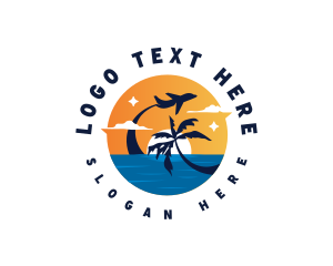 Airplane - Travel Summer Vacation logo design