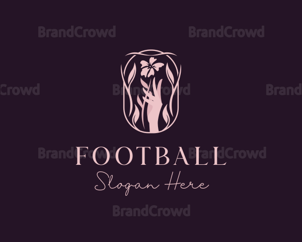 Elegant Hand Flower Logo