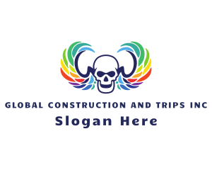 Gay - Tattoo Artist Skull Wing logo design
