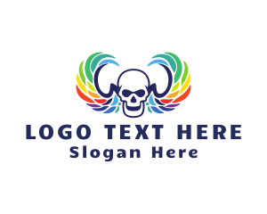 Gay - Tattoo Artist Skull Wing logo design