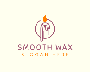 Wax - Melting Wax Candle logo design