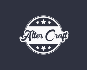 Cursive Crafting Business logo design