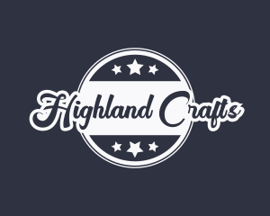 Cursive Crafting Business logo design